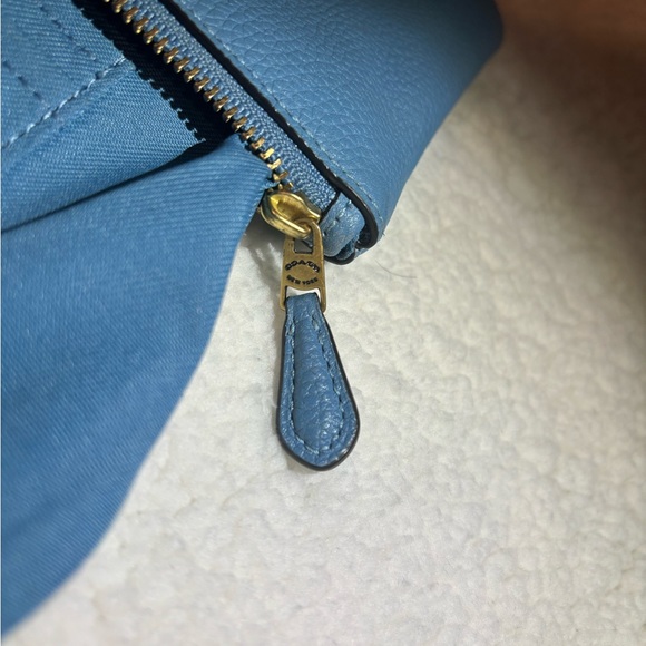Blue Small Coach Wristlet - Picture 4 of 6